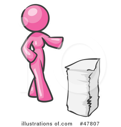 Pink Design Mascot Clipart #47807 by Leo Blanchette
