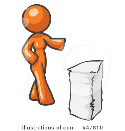 Royalty-Free (RF) Paperwork Clipart Illustration by Leo Blanchette - Stock Sample #47810