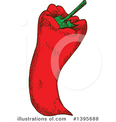 Royalty-Free (RF) Paprika Clipart Illustration by Vector Tradition SM - Stock Sample #1395688