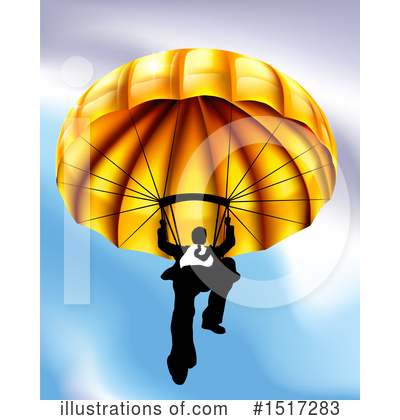 Royalty-Free (RF) Parachute Clipart Illustration by AtStockIllustration - Stock Sample #1517283