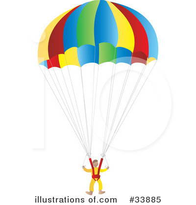 Parachuting Clipart #33885 by Rasmussen Images