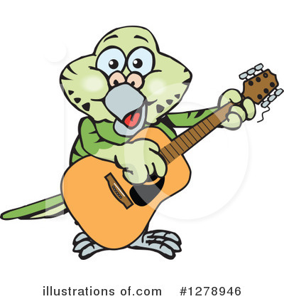 Royalty-Free (RF) Parakeet Clipart Illustration by Dennis Holmes Designs - Stock Sample #1278946