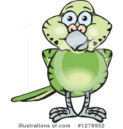 Royalty-Free (RF) Parakeet Clipart Illustration by Dennis Holmes Designs - Stock Sample #1278952