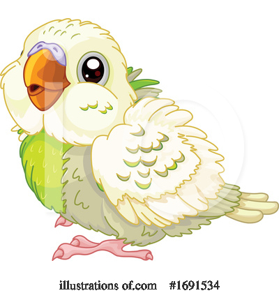 Budgie Clipart #1691534 by Pushkin