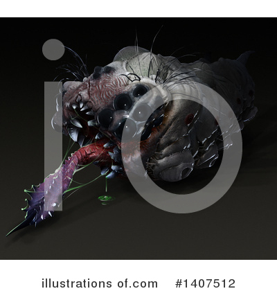 Royalty-Free (RF) Parasitic Grub Clipart Illustration by Leo Blanchette - Stock Sample #1407512