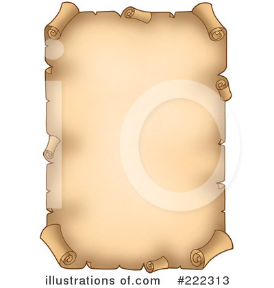 Royalty-Free (RF) Parchment Clipart Illustration by visekart - Stock Sample #222313