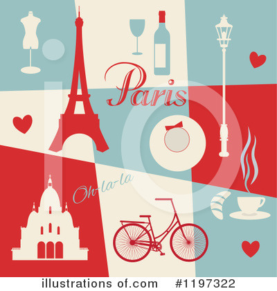 Royalty-Free (RF) Paris Clipart Illustration by Eugene - Stock Sample #1197322