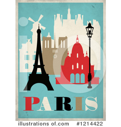 Royalty-Free (RF) Paris Clipart Illustration by Eugene - Stock Sample #1214422