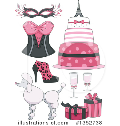 Pink Poodle Clipart #1352738 by BNP Design Studio