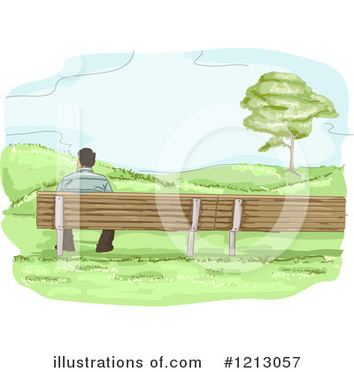 Royalty-Free (RF) Park Bench Clipart Illustration by BNP Design Studio - Stock Sample #1213057