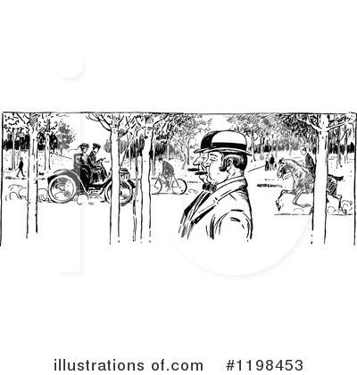 Royalty-Free (RF) Park Clipart Illustration by Prawny Vintage - Stock Sample #1198453
