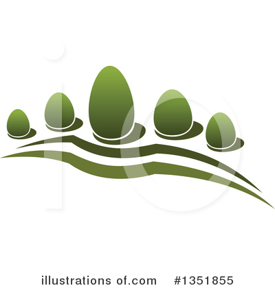 Bushes Clipart #1351855 by Vector Tradition SM
