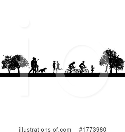 Silhouette Clipart #1773980 by AtStockIllustration