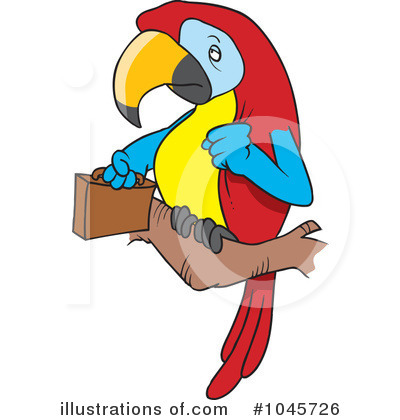Parrot Clipart #1045726 by toonaday