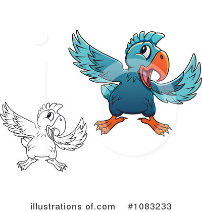 Royalty-Free (RF) Parrot Clipart Illustration by Vector Tradition SM - Stock Sample #1083233