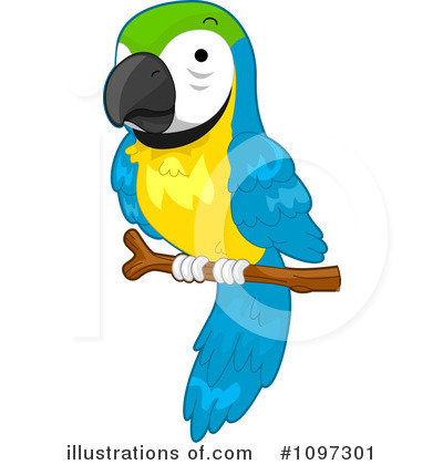 Royalty-Free (RF) Parrot Clipart Illustration by BNP Design Studio - Stock Sample #1097301