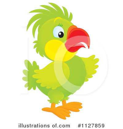 Royalty-Free (RF) Parrot Clipart Illustration by Alex Bannykh - Stock Sample #1127859