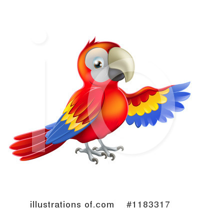 Royalty-Free (RF) Parrot Clipart Illustration by AtStockIllustration - Stock Sample #1183317