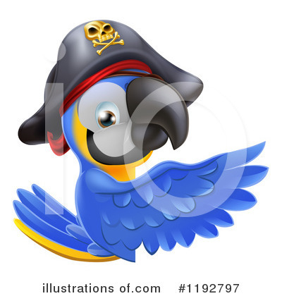 Royalty-Free (RF) Parrot Clipart Illustration by AtStockIllustration - Stock Sample #1192797