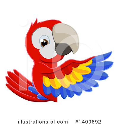 Royalty-Free (RF) Parrot Clipart Illustration by AtStockIllustration - Stock Sample #1409892