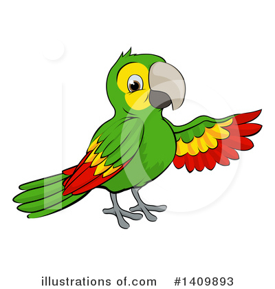 Royalty-Free (RF) Parrot Clipart Illustration by AtStockIllustration - Stock Sample #1409893