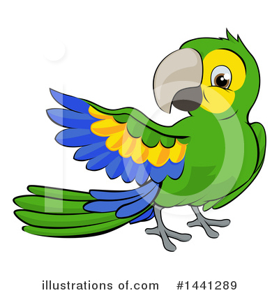 Royalty-Free (RF) Parrot Clipart Illustration by AtStockIllustration - Stock Sample #1441289