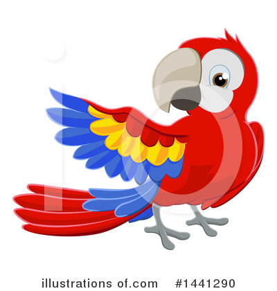 Royalty-Free (RF) Parrot Clipart Illustration by AtStockIllustration - Stock Sample #1441290