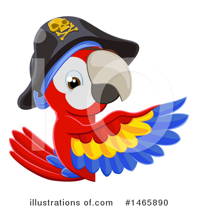 Royalty-Free (RF) Parrot Clipart Illustration by AtStockIllustration - Stock Sample #1465890