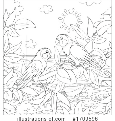 Royalty-Free (RF) Parrot Clipart Illustration by Alex Bannykh - Stock Sample #1709596