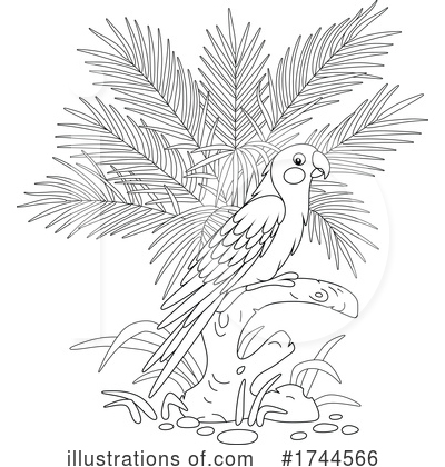 Royalty-Free (RF) Parrot Clipart Illustration by Alex Bannykh - Stock Sample #1744566