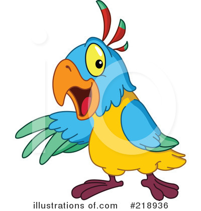 Royalty-Free (RF) Parrot Clipart Illustration by yayayoyo - Stock Sample #218936