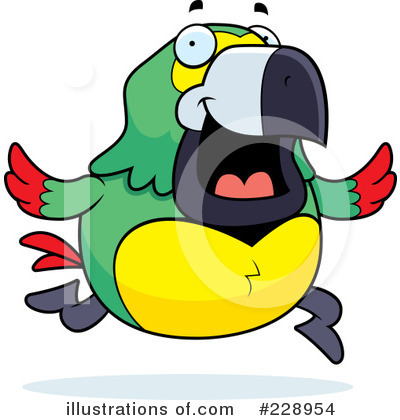 Royalty-Free (RF) Parrot Clipart Illustration by Cory Thoman - Stock Sample #228954