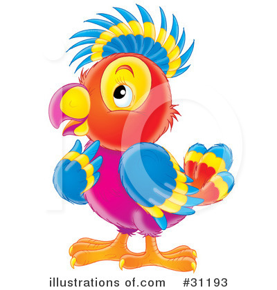 Royalty-Free (RF) Parrot Clipart Illustration by Alex Bannykh - Stock Sample #31193