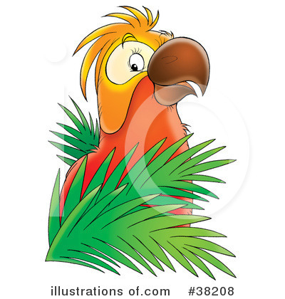 Royalty-Free (RF) Parrot Clipart Illustration by Alex Bannykh - Stock Sample #38208
