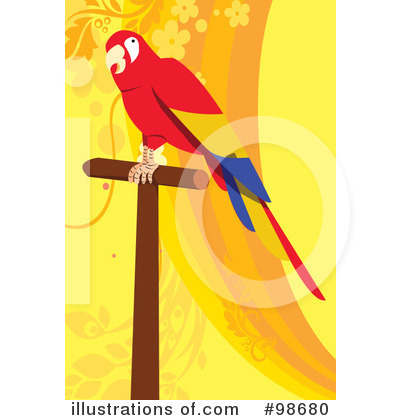 Royalty-Free (RF) Parrot Clipart Illustration by mayawizard101 - Stock Sample #98680