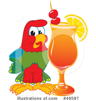 Royalty-Free (RF) Parrot Mascot Clipart Illustration by Mascot Junction - Stock Sample #49587