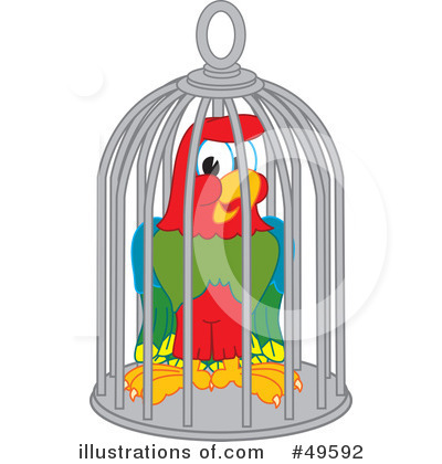 Bird Cage Clipart #49592 by Mascot Junction