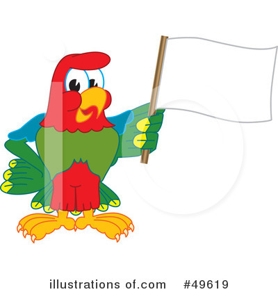 Royalty-Free (RF) Parrot Mascot Clipart Illustration by Mascot Junction - Stock Sample #49619