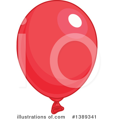 Royalty-Free (RF) Party Balloon Clipart Illustration by Pushkin - Stock Sample #1389341