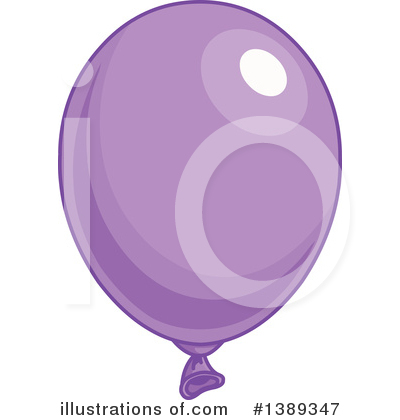 Purple Party Balloon Clipart #1389347 by Pushkin