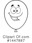 Party Balloon Clipart #1447887 by Hit Toon