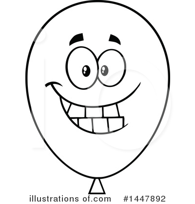 Royalty-Free (RF) Party Balloon Clipart Illustration by Hit Toon - Stock Sample #1447892