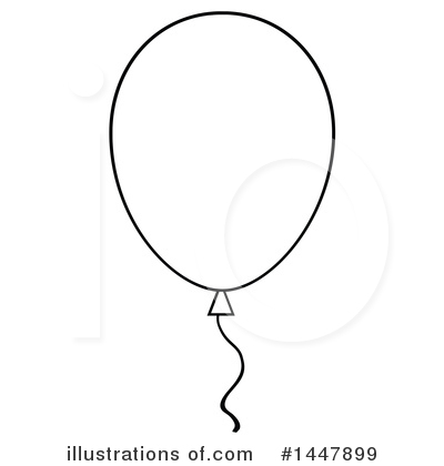 Royalty-Free (RF) Party Balloon Clipart Illustration by Hit Toon - Stock Sample #1447899