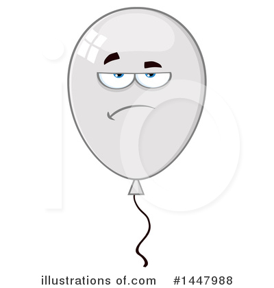 Royalty-Free (RF) Party Balloon Clipart Illustration by Hit Toon - Stock Sample #1447988