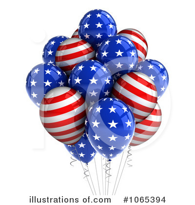 Royalty-Free (RF) Party Balloons Clipart Illustration by stockillustrations - Stock Sample #1065394