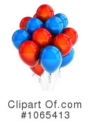 Party Balloons Clipart #1065413 by stockillustrations