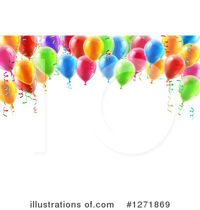 Party Balloon Clipart #1271869 by AtStockIllustration