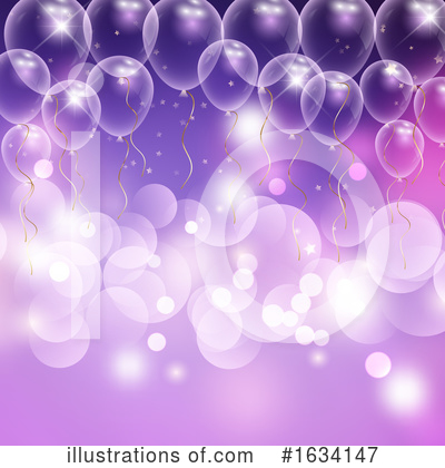 Royalty-Free (RF) Party Balloons Clipart Illustration by KJ Pargeter - Stock Sample #1634147