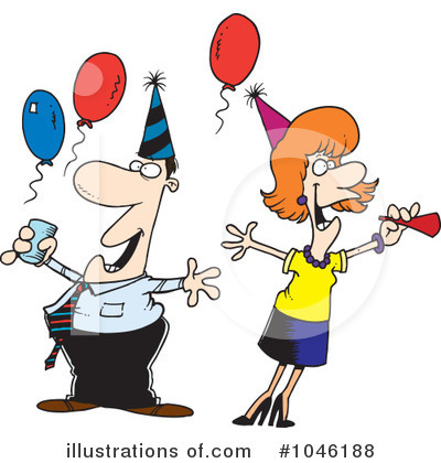 Royalty-Free (RF) Party Clipart Illustration by toonaday - Stock Sample #1046188