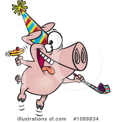 Party Animals Clipart #1088834 by toonaday